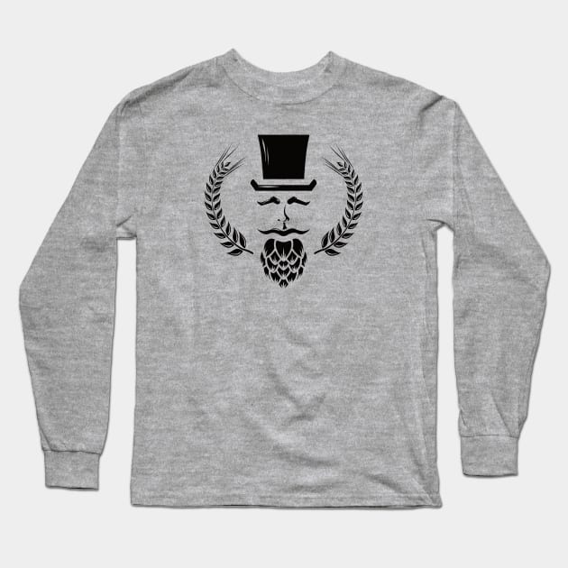 The Brewmaster (black) Long Sleeve T-Shirt by dkdesigns27